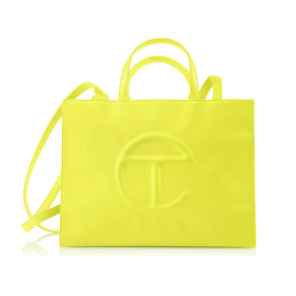 Telfar Medium Shopping Bag Highlighter Yellow